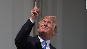Trump Eclipse Squint